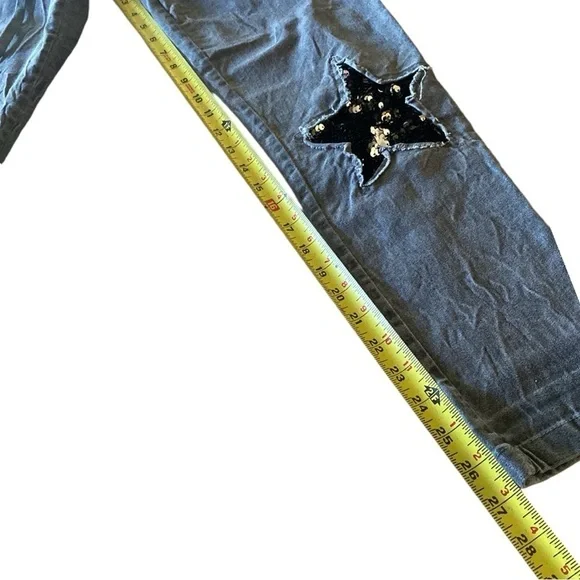 Venti 6 Sequin Star Denim Joggers- size small - Picture 4 of 6